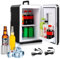 Randaco 2in1 Mini Kühlschrank, 15L kleine Minibar mit Kühl und Heizfunktion, Tragbarer 220V AC/12V DC, Portable Kleiner Kühlschrank für Auto, Kosmetik, Getränke, Obst, Schwarz