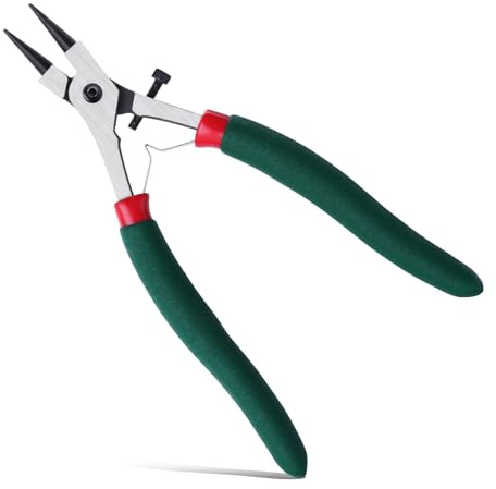 INJOYTEC Mini Round Nose Pliers Wire Looping Pliers Wire Bending Pliers for Bending Shaping Wires Micro Round Pliers for Jewelry Making Beading Repair Supplies and Crafting