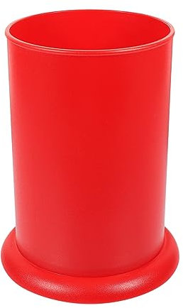 FUNOMOCYA Porte-Baguettes De Cuisine Porte-ustensiles De Comptoir Support De Lave-Vaisselle Titulaire De L'argenterie Porte-cuillère Porte-gobelet Baguettes Pot à Ustensiles Plastique Rouge