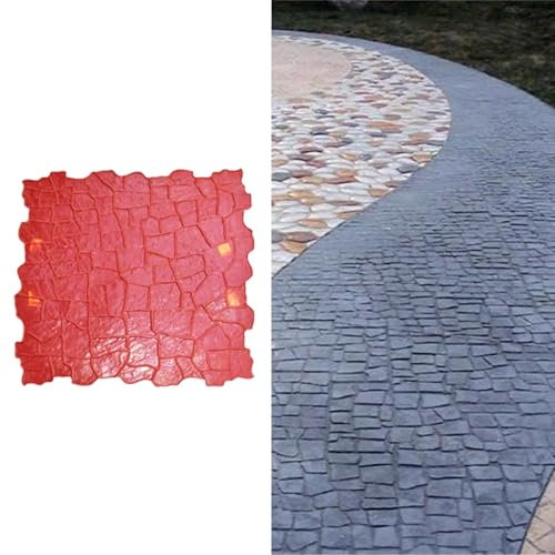 Stampi per Cemento Tappetino per Stampaggio in Cemento da 87x87 Cm, Strumenti per Stampaggio Texture Realistiche, La Texture Della Pelle in Cemento Fornisce Un Motivo Dall'aspetto Naturale per Pareti