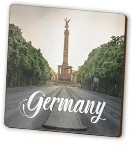 1 x Germany Square Magnet - Berlin German City Travel Holiday Fridge Magnetic Travel Holiday Family Friend Women Men #82329