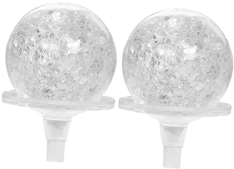 VOSAREA 2pcs Crystal Ball Stands for Outdoor Indoor Gazing Balls Garden Fountain Decor