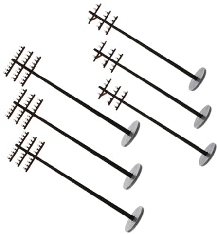 BESTonZON Pädagogisches Modelleisenbahn-zubehör 6er-Set Miniatur-sandtisch-telefonmasten