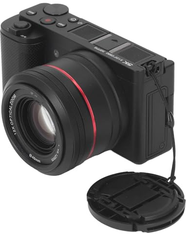 5K Digital Camera for Photography, 64MP 12X Optical Zoom Autofocus Vlogging Camera with Flip Touchscreen, Compact Camera for Travel
