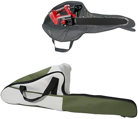 WLSANX 48,3 cm Kettensägen-Tragetasche, Aufbewahrungstasche für Kettensäge, Oxford-Stoff, tragbarer Kettensägenhalter, passend für 40,6 cm/45,7 cm/48,3 cm, Kettensägen-Tasche mit Puffer Baumwolle und