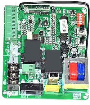 Kit Automazione Cancello Scorrevole, 370 W A 1000 W Scheda di Controllo del Motore Apri del Cancello Scorrevole Scheda di Controllo Elettronico Con Telecomando Opzionale,per cancello(Board 4 remotes)