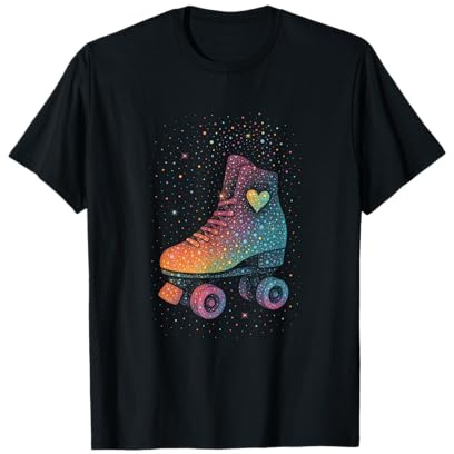 Rollschuhe Rollkunstlauf Retro 80er Jahre T-Shirt