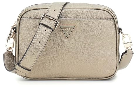 GUESS Umhängetasche Meridian II Camera Bag Pewter goldfarben