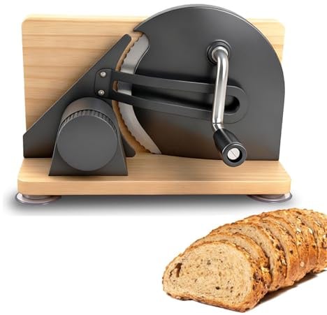 Machine à pain manuelle (pliable), en acier inoxydable 304 | trancheuse universelle avec graduation, épaisseur de tranche réglable, pour fromage, pain et légumes