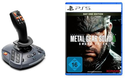 Thrustmaster SimTask FarmStick Multifunktionaler Joystick Landwirtschafts- u. Bau-Simulationen 33 Tasten H.E.A.R.T-Präzision Kompatibel PC PS5 + Metal Gear Solid Delta Snake Eater Day 1 Edition PS5
