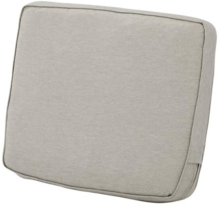 Classic Accessories Montlake Wasserabweisendes Rückenkissen für Terrasse, Lounge, 58,4 x 50,8 x 10,2 cm, Grau meliert, für den Außenbereich