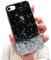 LCHULLE Glitzer Hülle Kompatibel mit iPhone 7 Plus/8 Plus(5.5 Zoll) Handyhülle Mädchen Schuzhülle Glitzer klar TPU Bumper Silikon Hülle Handyhülle Tasche Case Cover für iPhone 7 Plus/8 Plus Schwarz