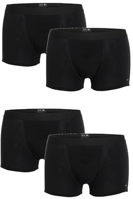 Lovable Boxer in Cotone Elasticizzato | Multipack | Pacco 4 Pezzi | Comodi e Traspiranti | Intimo Basic Comfort Quotidiano | Mutande Uomo X4