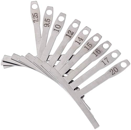 9 regoli sottocorda in Acciaio inossidabile, set di attrezzi per regolare il radius della tastiera,per chitarra e impostazione basso strumenti di liuteria per regolazioni sella a ponte