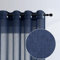 Rideaux bleu marine de 160 cm de long pour chambre d'enfant, 2 panneaux à œillets filtrant la lumière, rideau transparent léger en faux lin pour fenêtre de cuisine, salon, tout-petit, adolescent,