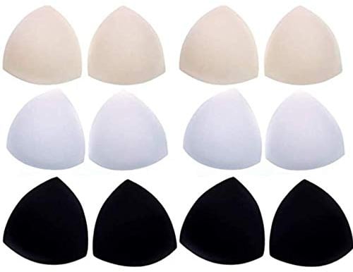 6 par sponge bh infoga pads push up bikinis pad bh, inlägg för sport bh, baddräkt och bikini, 3 färger (1)