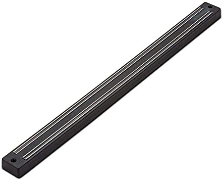 NAVA MISTY Magnetleiste Messer | Schwarz Messerhalter Scheren Küchenutensilien | Magnet Messerleiste mit Extra Starkem Magnet 49 cm