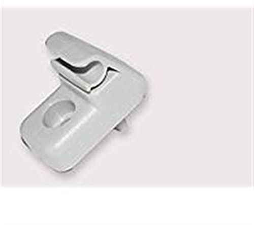 Gancio per visiera auto adatto per visiera parasole per Fiat Grande Punto dal 2005 in poi (colore: grigio chiaro)