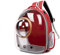 Galatée Zaino Per Gatti, Zaino Per Animali Domestici Zaino Bubble, Borsa Trasparente Impermeabile Per Capsule, Zaino Per Animali Domestici Con Capsula Ventilata(Rosso, Copertura Trasparente)