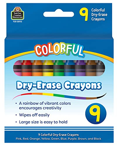 Teacher Created Resources Colorful Dry-Erase Crayons (TCR20112)