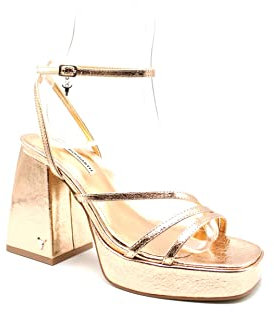 Windsor Smith Sandalo Charms Donna in Pelle Tacco 9,5 Cm Punta Laminata (Rosa Gold, Numeric_37)