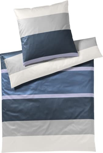 Joop! Mako-Satin-Bettwäsche-Garnitur 4095 Mood Farbe Aqua Größe 200x200cm+2x80x80
