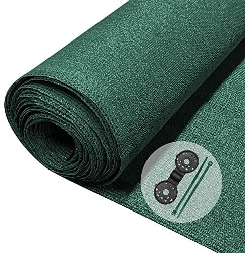 vounot® Brise Vue Occultant en HDPE avec Attaches et Clips de Fixation Protection Rayons UV Résistant aux Déchirures et au Vent Protection pour Jardin Balcon 150g/m² 1.8x10m Vert