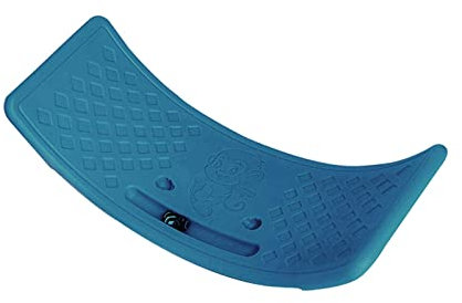 Baoblaze Curved Balance Board - Kids Popping Wobble Board, Toddler Seesaw Rocker for Core Strength, Yoga Equipment for Boys Girls, Blue