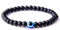 Evil Eye Charm Black Beaded Bracelet