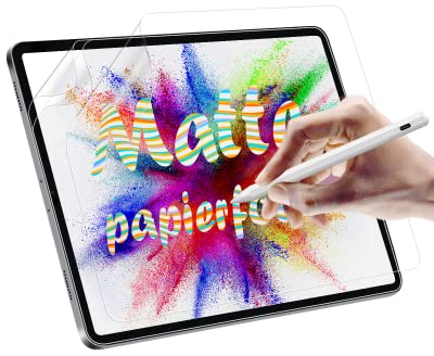Carehabi Pack of 3 Paper Film for iPad 9/8/7 Generation (10.2 Inch, 2021/2020/2019) Protective Film Writing Film Screen Protector, HD Clear, Writing and Making Notes Like on Paper