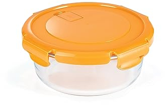 nutrifresh Airclip 950ml - Glass Food Container with Lid - Airtight Glass Meal Prep Storage Container - Leak Proof & BPA Free