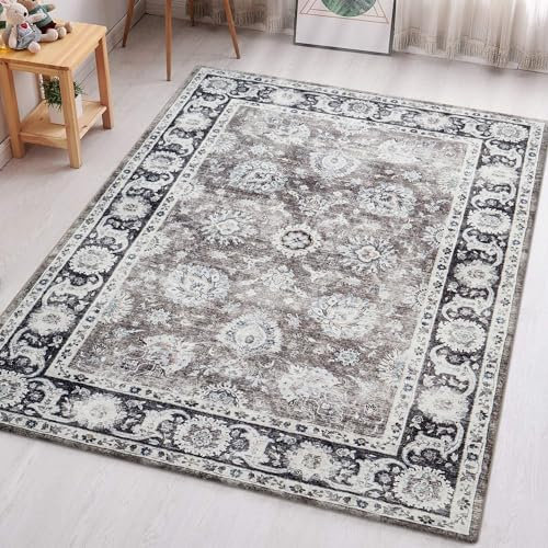 Aspire Homeware Rugs for Bedroom Living Room 120x170 cm - Traditional Area Rugs Harmony Cashmere Style - Soft Short Pile Vintage Rug - Carpet for Dining Room Easy To Clean