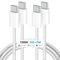 Amoner Cable USB C [2M+2M] 100W 5A PD QC Câble USB C vers USB C Charge Rapide Chargeur Type C Nylon Tressé pour iPhone 15/15 Plus/15 Pro/15 Pro Max, iPad, MacBook, Galaxy S24 S23 S22 Ultra etc