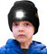 ATNKE Kids LED Beleuchtete Mütze mit Licht,Wiederaufladbare USB 4 LED Laufmütze Extrem Heller Lampe Winter Warme Stricken Mütze Großartig Geschenke für Jungen und Mädchen/Dark Grey