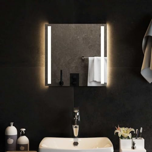 vidaXL LED-Badspiegel 40x40 cm