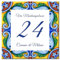 Stileitaliano numero civico personalizzato piastrella ceramica esterno indirizzo casa targa via porta ingresso stile maiolica (Stile D)