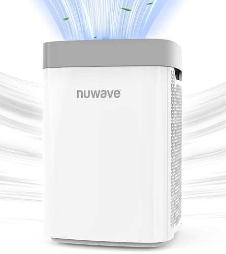 Nuwave Purificador de aire portátil para habitaciones grandes de hasta 1361 pies cuadrados con sensor de calidad del aire de pantalla PM 2.5, filtro de aire HEPA H13 que elimina el 99.97% de los