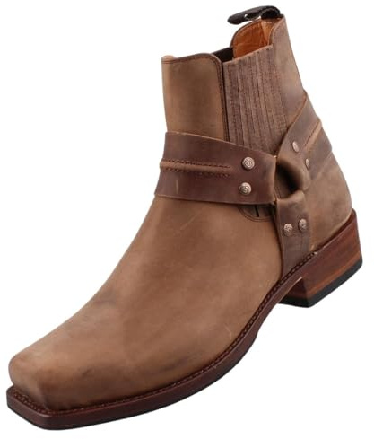 Sendra Boots Herren Biker Stiefelette Braun EU 46