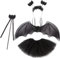 SULOLI Costume de Chauve Souris Fille Costume Halloween Enfant Costume tutu pour Halloween Cosplay Carnaval