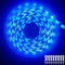 ShineBurky 24V LED Streifen Blau 10M, LED Strip Flexibel Schneidbar 600 SMD2835 LEDs Wasserdichtes Selbstklebend Lichtband für Innen Schlafzimmer Küche Weihnachten Deko, Kein Netzadapter