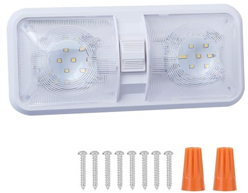 12V Led Lampen Wohnmobil, LED Deckenleuchte, Caravanlampen, Leselampen, LED-Dachlampen, Dimmbar Dach Wohnmobilbeleuchtung, Kabinendachlampen für Auto LKW Wohnwagen Camping Boot, Caravans und Vans (1)