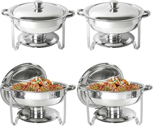 3,5 l Buffet-Heizset, Chafing Dish, Buffet-Set, Chafers und Buffet-Wärmer-Sets, leicht zu reinigen für Hotels/Hochzeiten/Partys