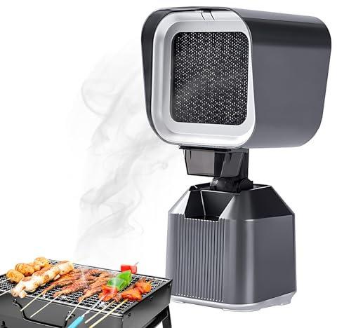 Irishom Hotte aspirante portable avec 2 vitesses de vent, puissance d'aspiration de 3600 tr/min, angle et hauteur réglables, filet de filtre amovible à double couche