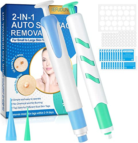 Peduncular Warze Removal Kit, Haut-Tag-Entfernung, Indore Auto Skin Tag Remover, 2 In 1 Fibrom Pendel Beseitigen 1-9 Mm, Die Meisten Haut-Tags Innerhalb Von 3-14 Tagen Entfernen