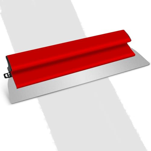 Drywall Skimming Blade, 80cm Stainless Steel Smoothing Spatula, with Z Shaped Handle Semi-Flexible Speed Skim Plastering Set, Finishing Trowel Tool for Smoothing and Finishing Concrete Coatings