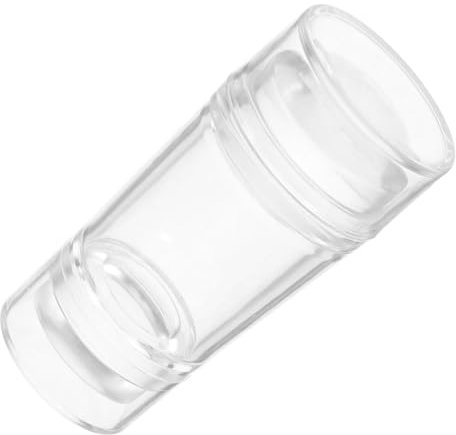 Gadpiparty Doppelseitiger Transparenter Silikon Nagelstempel Mit Schaber French Maniküre Nagelstempelwerkzeug Für Selbstgemacht Nagelkunst Mit Schutzkappe