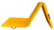 perfk Gymnastik-Balancematte, Kinderspielmatte mit horizontaler Stange, leicht zu tragen, 5,1 cm dick, für Training zu Hause, Tumbling, Fitness, Gelb
