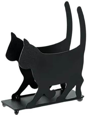 Katzenpapierhalter, Lustig Katzen Toilettenpapierhalter Dekorativer Metall Toilettenpapierspender Für Bad Küche Schreibtisch Schlafzimmer Organisation