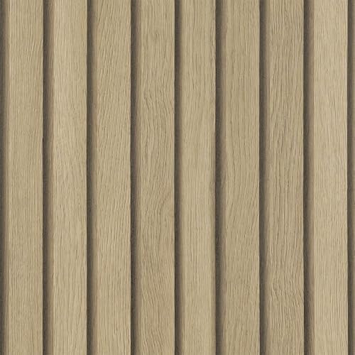 LACHEERY Papier Peint Effet Bois 3D Tapisserie Autocollante Murale Salon 40cm x 200cm Papier Peint Adhesif Mural Marron Clair Brun Vinyle Rouleau Autocollant Mural Décoratif pour Meuble Chambre Mur