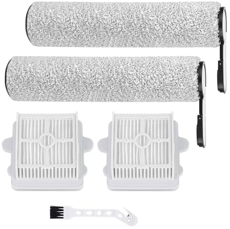 F25 Accessoires pour Roborock F25 GT/Gen 2,F25 Ultra,F25 BX,F25 ACE,F25 RT,F25 LT,F25 ALT,F25 XT,F25 ACE Combo,F25 Combo Kit D'accessoires 2 Rouleaux de Brosse,2 Filtres